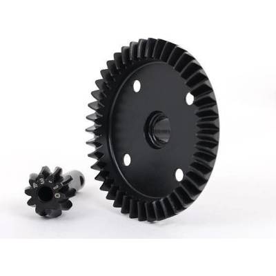 Traxxas Пиньон и корона за Траксас Следж усилени ring gear, differential/ pinion gear, differential (machined) (front or rear) trx9579r (trx9579r)