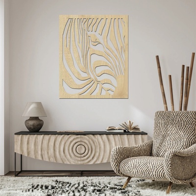 dřevo života Dřevěný obraz na zeď ZEBRA Rozměry (cm): 60x72, Zvolte barvu dekoru: Javor