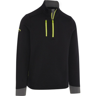 Callaway Midweight Textured 1/4 Zip Fleece golfová mikina černá