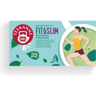 Teekanne Wellness Fit&Slim porcovaný čaj 20 x 1,6 g