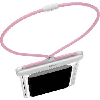 Pouzdro BASEUS Apple iPhone - voděodolné - plast / guma - růžové / bílé