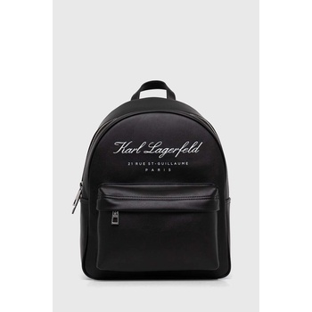 KARL LAGERFELD Раница Karl Lagerfeld в черно голям размер с принт (235W3118)