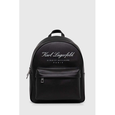 KARL LAGERFELD Раница Karl Lagerfeld в черно голям размер с принт (235W3118)