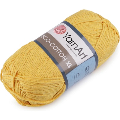Pletací příze Eco - cotton XL 200 g Varianta: 10 (764) žlutobéžová tm, Balení: 1 ks 47156/108465/234441
