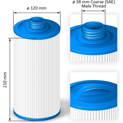 Crystalline Pool Spa Filter Filtrační kartuše SC728