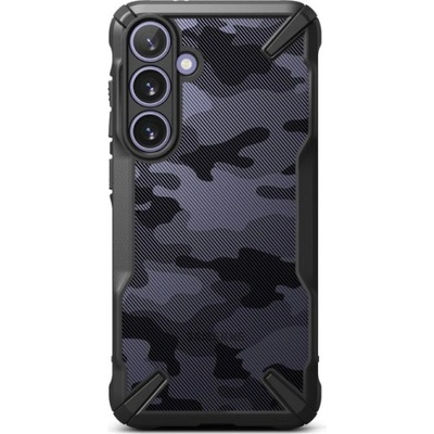Samsung Силиконов калъф кейс Ringke FUSION X, За Samsung Galaxy S24 Camo Black, Черен Камофлаж