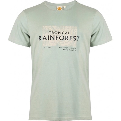 Pánské tričko Tropical forest Roadsign Australia zelená