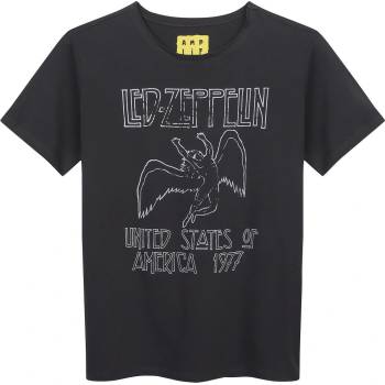 AMPLIFIED детска тениска Led Zeppelin - US 77 Tour - Въглени - AMPLIFIED - ZAV866LT7