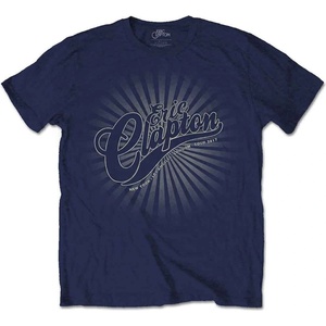 Eric Clapton Logo Rays Тениска с къс ръкав Navy Blue L (ERICTS02MN03)