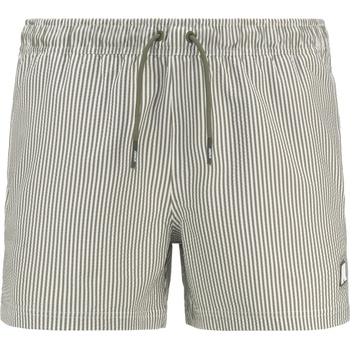 K-Way Мъжки бански слипове K-Way Hazel Mid Stripes Beach Swim brief - White / Green Lichen (050-2434-0212)