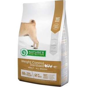 Nature's Protection Weight Control Sterilised -суха храна за кастрирани и склонни към напълняване кучета от всички породи