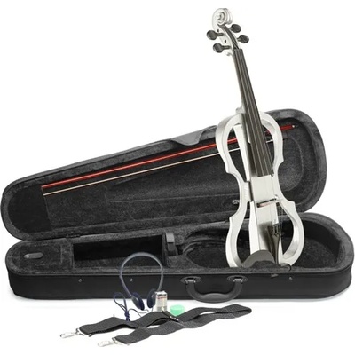 Stagg Електрическа цигулка EVN 4/4-WH -по формата на цигулка комплект от MusicShop
