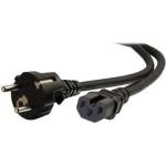 Goobay щепсел CEE 7/7 - C15 M/F захранващ кабел 2m черен 120 C 93277 (93277)