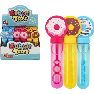 Teddies Bublifuk trubice donut kobliha 14cm 3 barvy