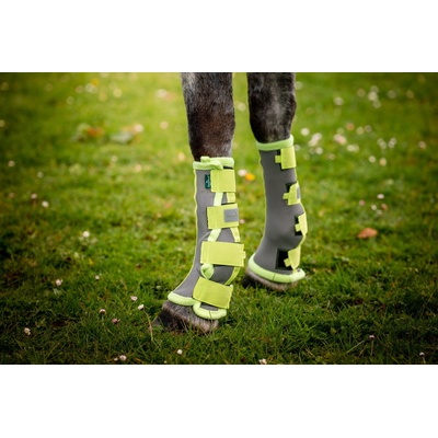 Horseware 4 ks Chrániče proti hmyzu silver/lime – Zboží Dáma