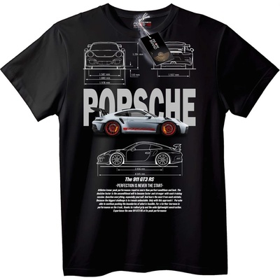 Тениска Porsche 911 GT3 RS Дизайн - XXS, Black
