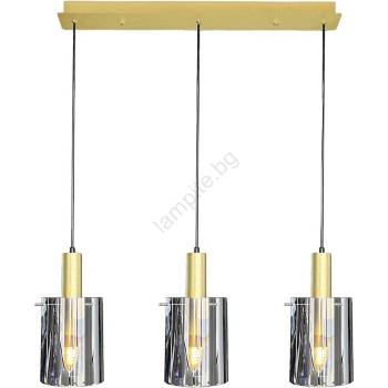 MILAGRO Пендел ARCADIA 3xE27/60W/230V златист/опушен (MI2684)