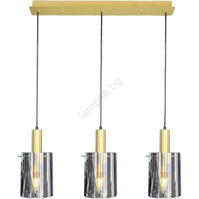 MILAGRO Пендел ARCADIA 3xE27/60W/230V златист/опушен (MI2684)