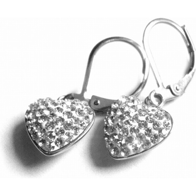 Steel Jewelry náušnice srdce z chirurgické oceli NS130207