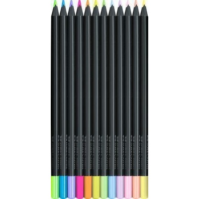 Faber Castell Black Edition Neon Pastel pastelky 12 farieb 4005401164104
