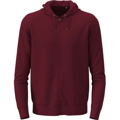 Stedman mikina s kapucí Classic Zip Hoodie bordeaux
