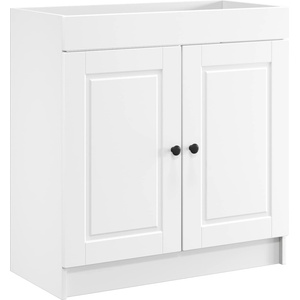 vidaXL Мебел под мивка за баня Бяло 56 x 37, 5 x 81 см (890064)
