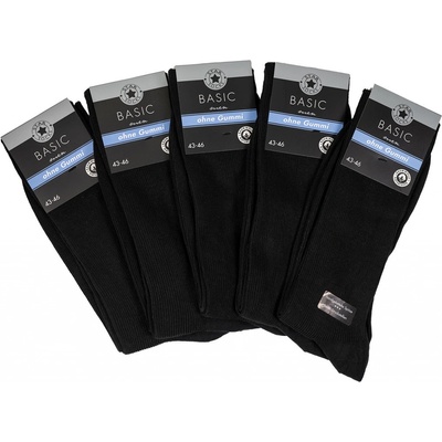 Star Socks bavlnené pánske ponožky SET 5 čierne