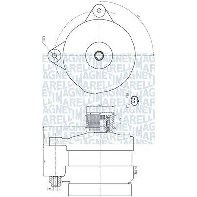 Alternátor MAGNETI MARELLI 063732188010