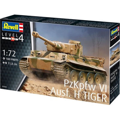 Revell Сглобяем модел, Revell, PzKpfw VI Ausf. H Tiger, 180 части (R03262)