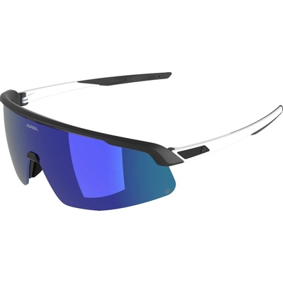 Alpina Слънчеви очила Alpina Turbo Pro Q S3 (VLT 17%) Cycling glasses - Black / White Matt / Blue - размер One Size (205-6467-0111)