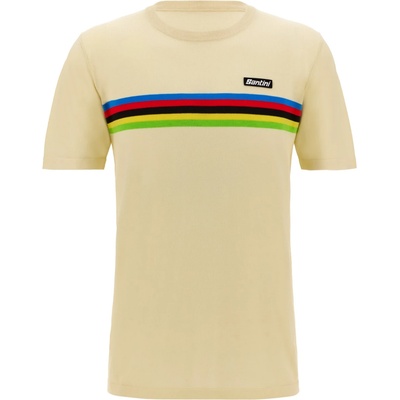Santini Мъжка тениска Santini UCI World Champion T-Shirt - Bianco - размер XL (216-8804-0116)