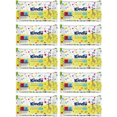 Kindii Delicate Care Detské vlhčené utierky 72 ks