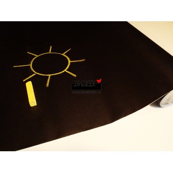 GEKKOFIX 11395 samolepící tabulová fólie Samolepící tabulová tapeta černá 67,5 cm x 15 m