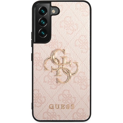 GUESS Гръб Guess PU 4G Metal Logo Case за Samsung Galaxy S23 Plus - Розов (3666339114947)