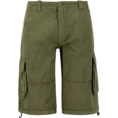 Alpha Industries pánske cargo šortky Jet short Dark Olive zelená