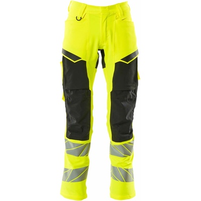 MASCOT ACCELERATE SAFE 19479-711-1709 Reflexné bezpečnostné nohavice HI-VIS reflexná žltá / čierna, klasická veľkosť