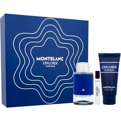 Mont Blanc Explorer Ultra Blue подаръчен комплект: EDP 100 ml + EDP 7, 5 ml + душ гел 100 ml за мъже