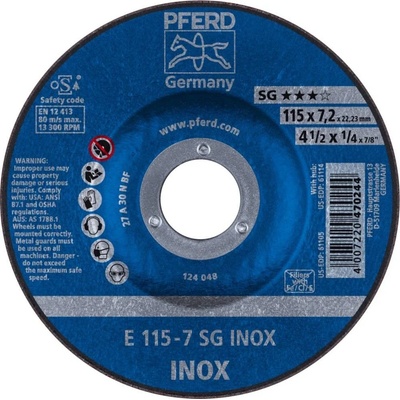 Pferd Brúsny kotúč lomený 115 x 22.23 mm 62211623 10 ks