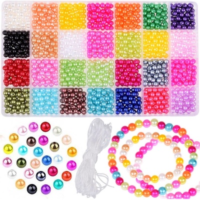 Sada korálků Pearls Friendship k výrobě náramků 28 barev – Zbozi.Blesk.cz