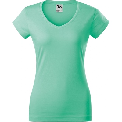 MALFINI Malfini fit v-neck 162 / Дамска тениска с v-образно деколте - ментово зелено m (1629514)