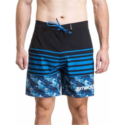 Meatfly Мъжки плувни костюми Meatfly Ernie Boardshorts 19" Blue Mountains / Stripes / Black Meatfly | Sin | МЪЖЕ | M