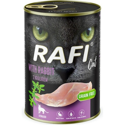 Rafi Cat Sterilized Grain Free s králikom 400 g