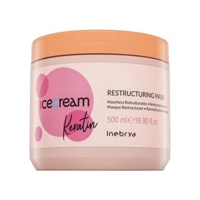 Inebrya Ice Cream Keratin Restructuring Mask posilňujúca maska s keratínom 500 ml