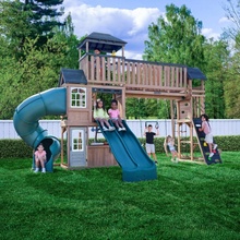 Kidkraft Detské ihrisko Treetop s turbo tobogánom a double šmykľavkou