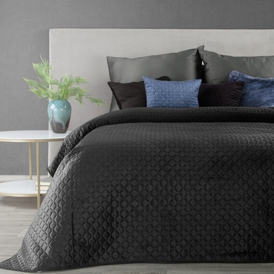 Takoy Přehoz na postel DIMON ze sametu prošívaný do geometrického vzoru-HF-459534 170 x 210 cm