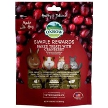 Oxbow Simple Rewards pečené pamlsky s brusinkami 60 g