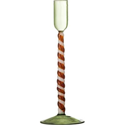 Bloomingville Sklenený svietnik Swirlie Väčší