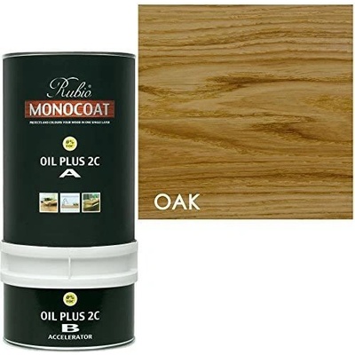 Rubio Monocoat Oil 2C Oak - Двукомпонентно масло за вътрешна употреба 0.39л (3137)