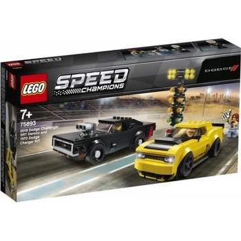 LEGO® Speed Champions 75893 2018 Dodge Challenger SRT Demon a 1970 Dodge Charger R/T
