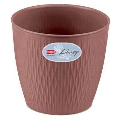STEFANPLAST GARDEN Obal na kvetináč LIBERTY 25x23 cm 8,5l pre 24 cm kvetináč ružovohnedý